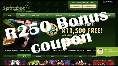 springbok casino coupons recent deposit